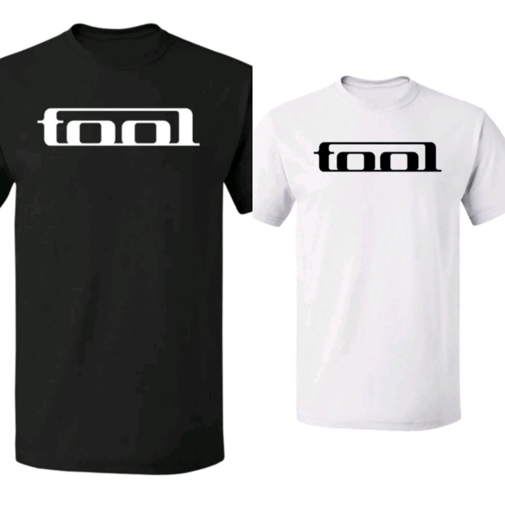 Mens large tool shirt in white and black